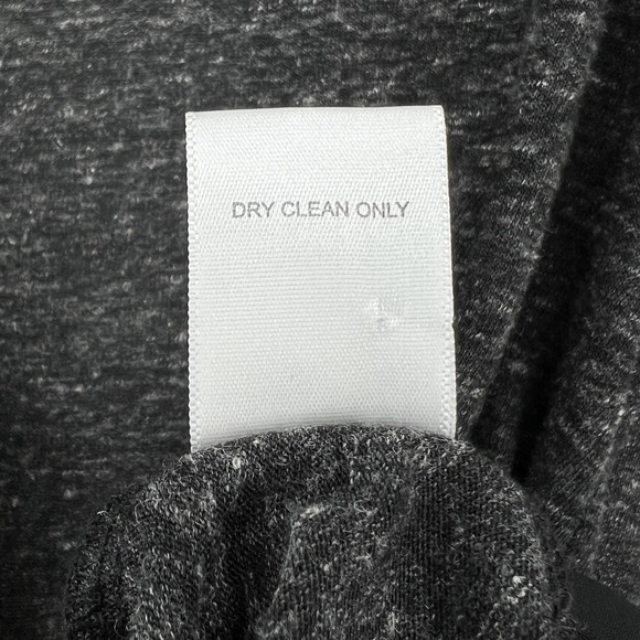 LNA Shirt Womens XS Gray Marl Black Scoop Back Sheer Panel Long Sleeve Top Tee - Picture 10 of 13